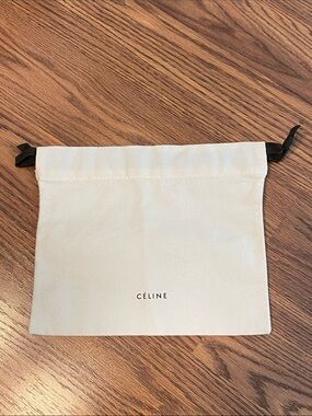 CÉLINE Wallet Drawstring Dust Bag 9” x 7 1/2”